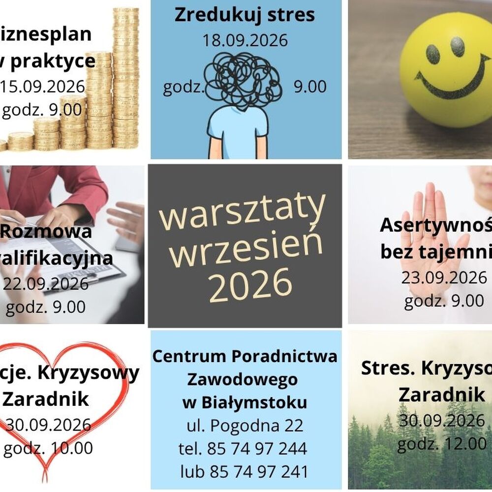 Bezpłatne warsztaty rozwoju zawodowego w Białymstoku