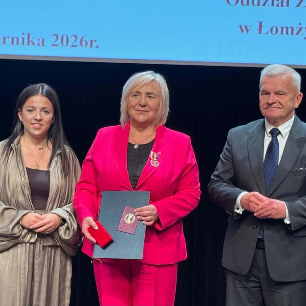 Uhonorowanie prezesa ZNP w Łomży